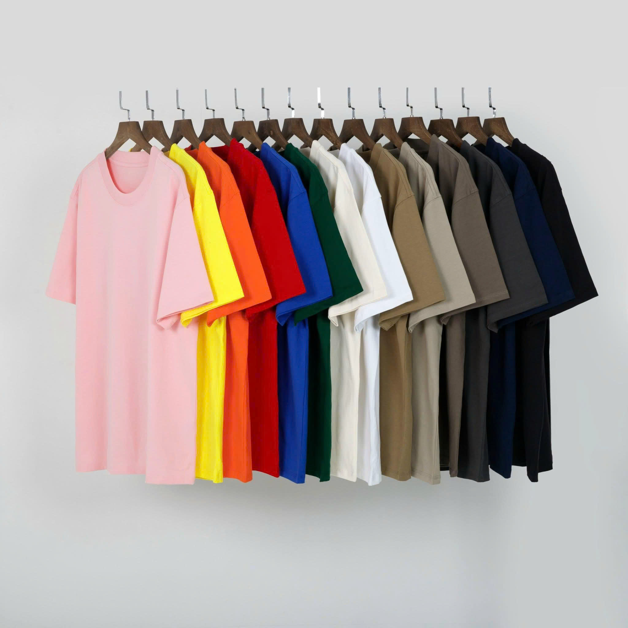 Áo Thun Oversize Cổ Tròn 250gsm 100% cotton